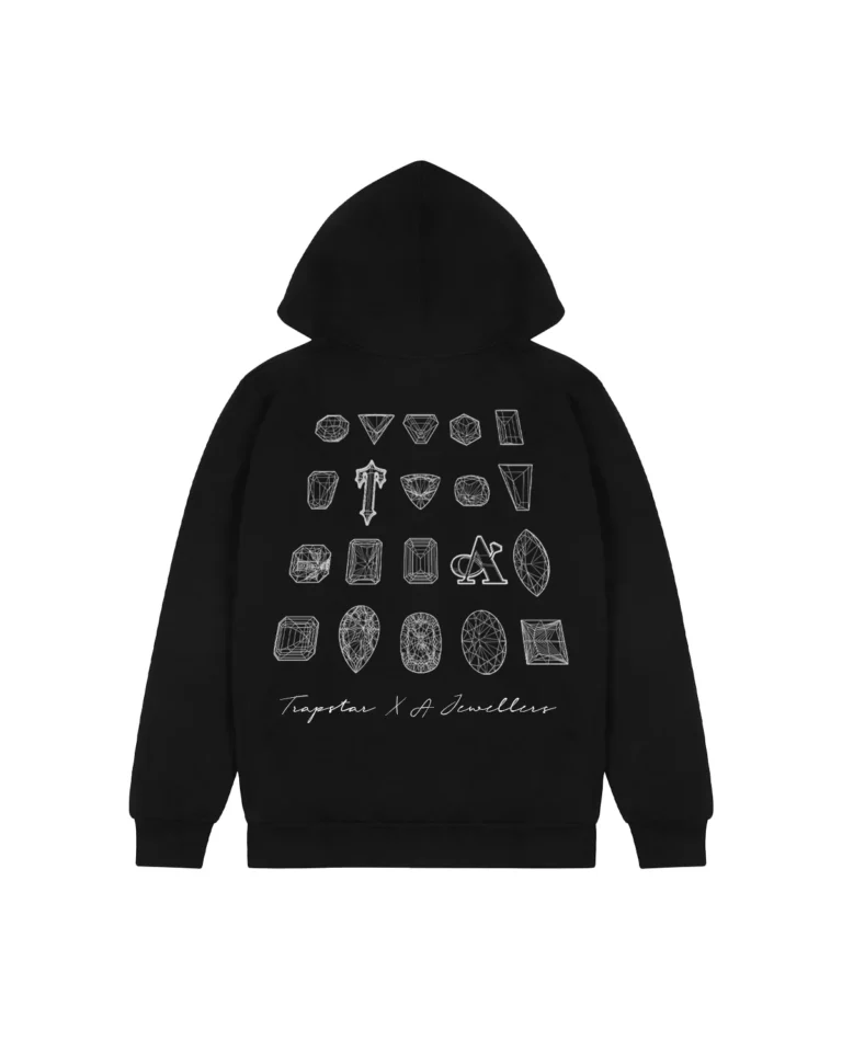 Felpa con cappuccio Trapstar x A Jewellers 2.1 – Nera
