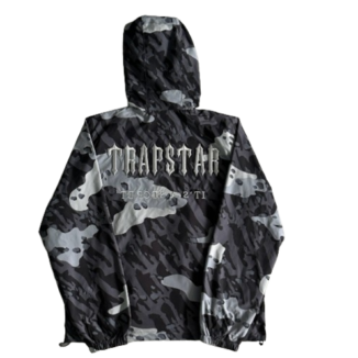 Felpa con cappuccio mimetica Trapstar nera1