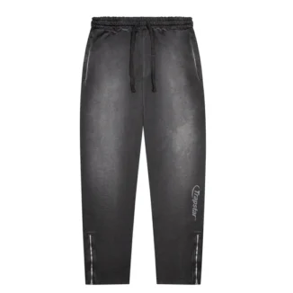 Pantaloni Trapstar Hyperdrive nero grigio da uomo