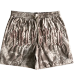 Pantaloncini Trapstar lavati con arco color caffè freddo