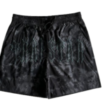 Pantaloncini Trapstar lavati ad arco neri