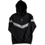 Felpa con cappuccio Trapstar V Stripe nera