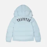 Giacca con cappuccio Trapstar Irongate Baby Blu1