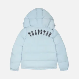 Giacca con cappuccio Trapstar Irongate Baby Blu1