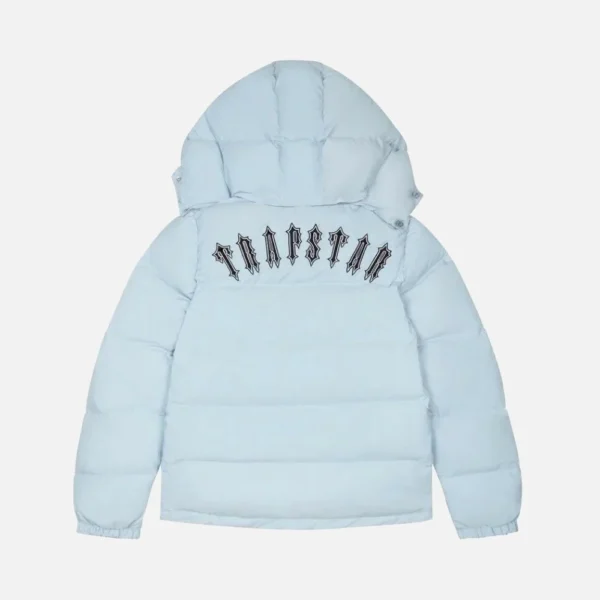 Giacca con cappuccio Trapstar Irongate Baby Blu1