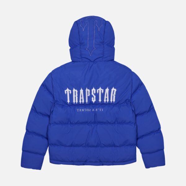 Giacca imbottita con cappuccio Trapstar Decoded Blu1