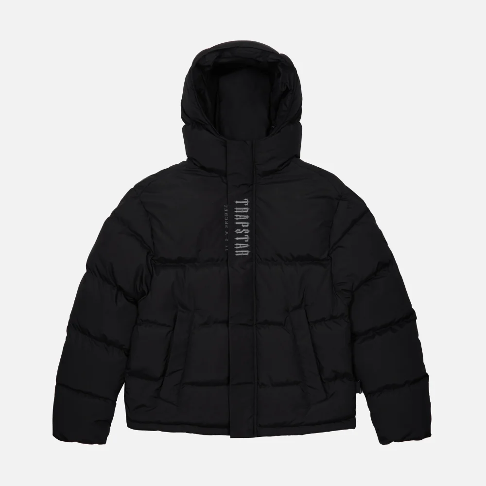Giacca imbottita con cappuccio nera Decoded di Trapstar1